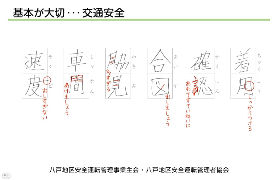 漢字テスト風に安全啓発 青森県警のポスターが話題 日本経済新聞