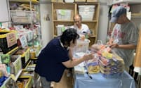 フードバンク狛江では、理事長夫妻がアパートを倉庫代わりにして運営している（東京都狛江市）