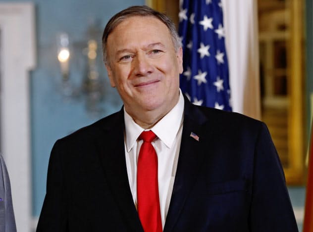 ポンペオ米国務長官は日韓関係の改善に期待を示した=AP ポンペオ米国務長官は日韓関係の改善に期待を示した=AP