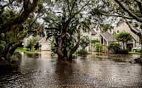 大型ハリケーン「ドリアン」の影響で浸水した住居（9月上旬、フロリダ州）=ロイター