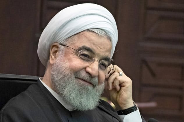 イランのロウハニ大統領=AP イランのロウハニ大統領=AP