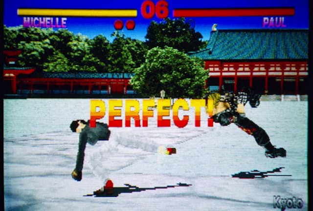 他社の格闘ゲームを追い抜こうと開発した「鉄拳」の画面　(C)BANDAI NAMCO Entertainment Inc.