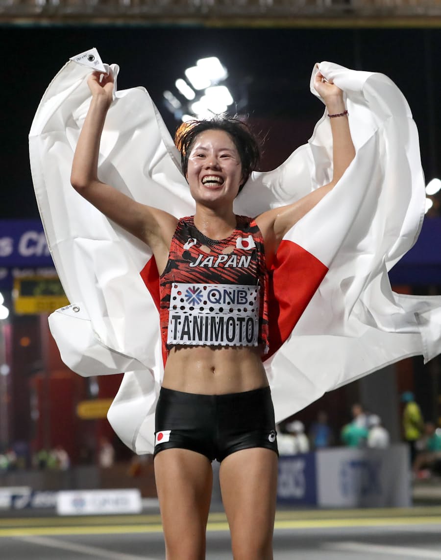 マラソン谷本が7位 日本女子2大会ぶり入賞 世界陸上 日本経済新聞