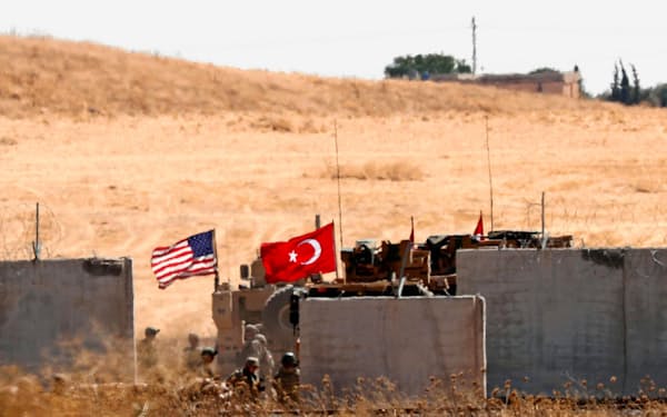 米、トルコ両軍はこれまでシリア北部で合同パトロールを実施していた（9月8日）=ロイター