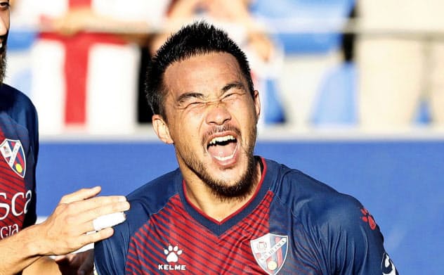 二転三転したスペインへの移籍劇。先発3試合目での初ゴールに安堵感は大きかった=共同 二転三転したスペインへの移籍劇。先発3試合目での初ゴールに安堵感は大きかった=共同