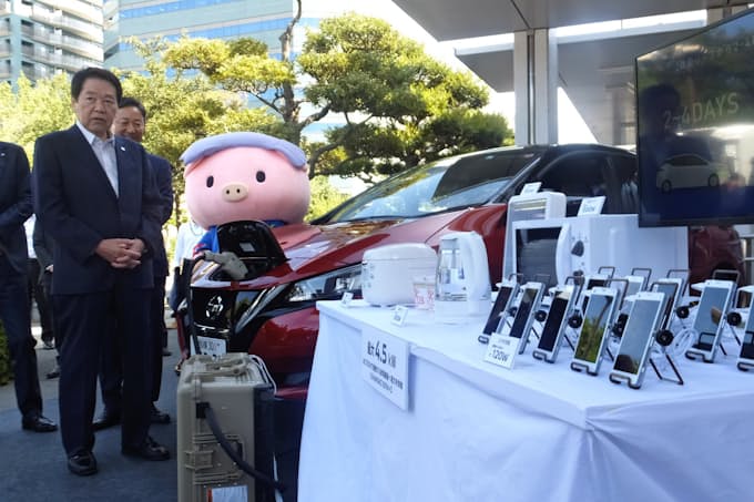 神奈川県厚木市 日産と協定 停電時にev無償提供 日本経済新聞