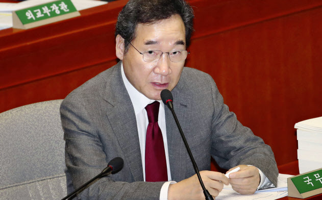 韓国の李洛淵首相=聯合・共同 韓国の李洛淵首相=聯合・共同