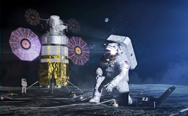 米国は2024年に宇宙飛行士の月着陸をめざしている(NASA提供) 米国は2024年に宇宙飛行士の月着陸をめざしている(NASA提供)