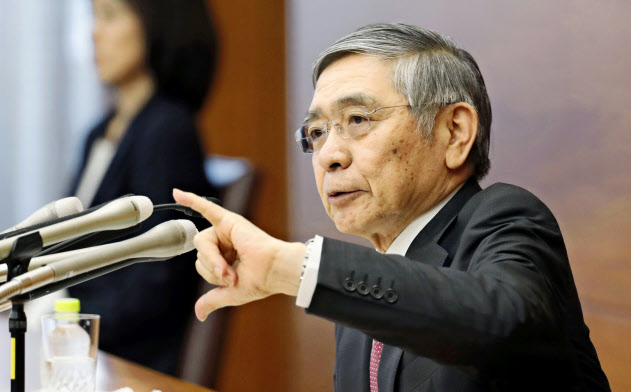 9月に会見する日銀の黒田総裁(日銀本店、共同) 9月に会見する日銀の黒田総裁(日銀本店、共同)