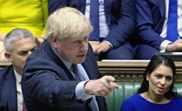 ジョンソン英首相はまだ10月末離脱の実現をあきらめていない=AP ジョンソン英首相はまだ10月末離脱の実現をあきらめていない=AP