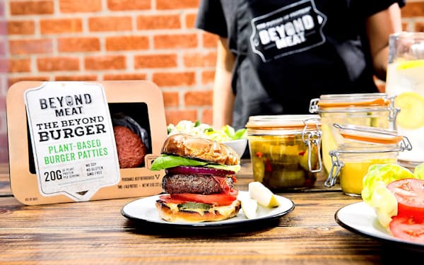 植物肉製のハンバーガー用パティがビヨンドの主力製品だ