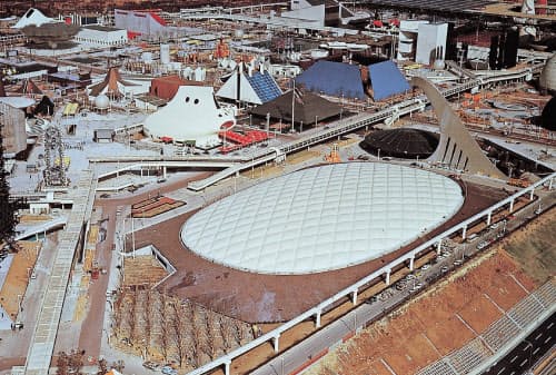 1970年大阪万博のアメリカ館のエアドームは従来の2倍近い大きさだった