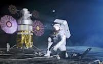米国はアルテミス計画で2024年に宇宙飛行士の月面着陸をめざしている（NASA提供）