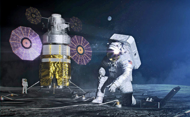 米国はアルテミス計画で2024年に宇宙飛行士の月面着陸をめざしている(NASA提供) 米国はアルテミス計画で2024年に宇宙飛行士の月面着陸をめざしている(NASA提供)