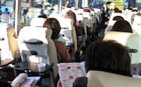 バスに実際に乗るクラブツーリズムの女性専用ツアー体験会