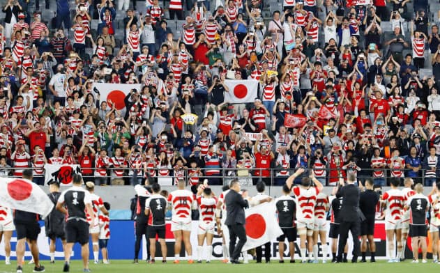 日本のラグビー界ではＷ杯の追い風を受けてトップリーグのプロ化構想が進む＝共同