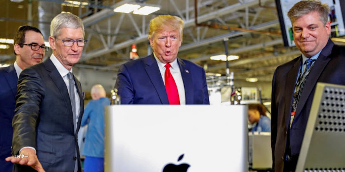 トランプ氏 Appleパソコン工場訪問 蜜月をアピール 日本経済新聞