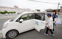 デイサービス施設の車両を活用して、高齢者の外出を支援する（群馬県太田市）