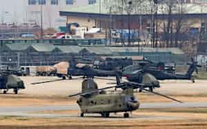 ソウル近郊の在韓米軍基地=聯合・共同 ソウル近郊の在韓米軍基地=聯合・共同