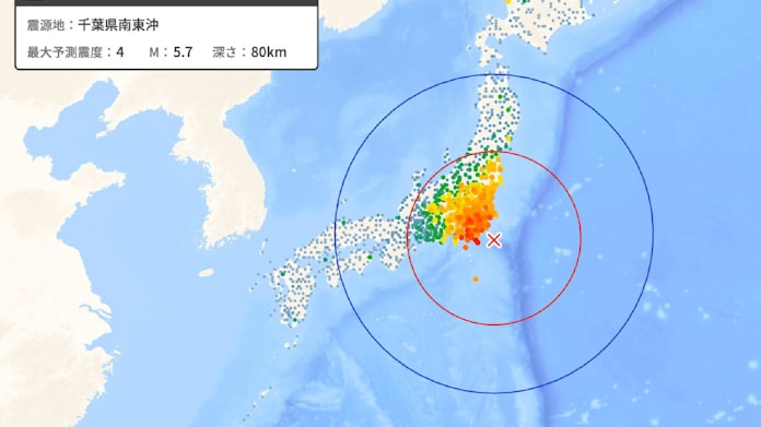 ヤフー 地震の揺れをリアルタイムで地図表示 防災科研と 日本経済新聞