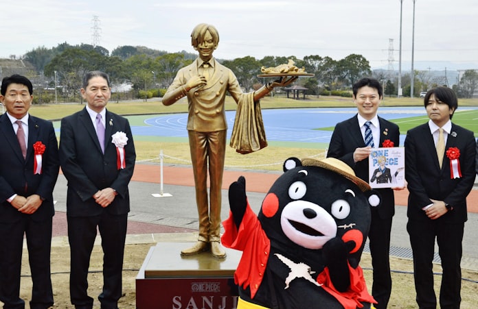 ワンピース銅像 復興後押し 熊本 益城町 日本経済新聞 ワンピース銅像 復興後押し 熊本 益城町 日本経済新聞