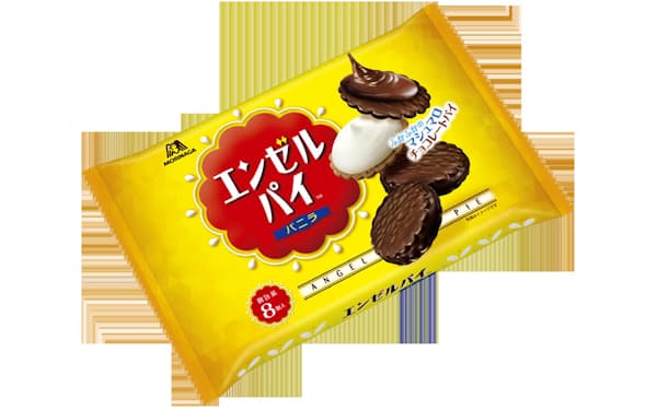 森永製菓は2019年12月からチョコレート菓子「エンゼルパイ」など一部の商品の賞味期限表示を年月に切り替える