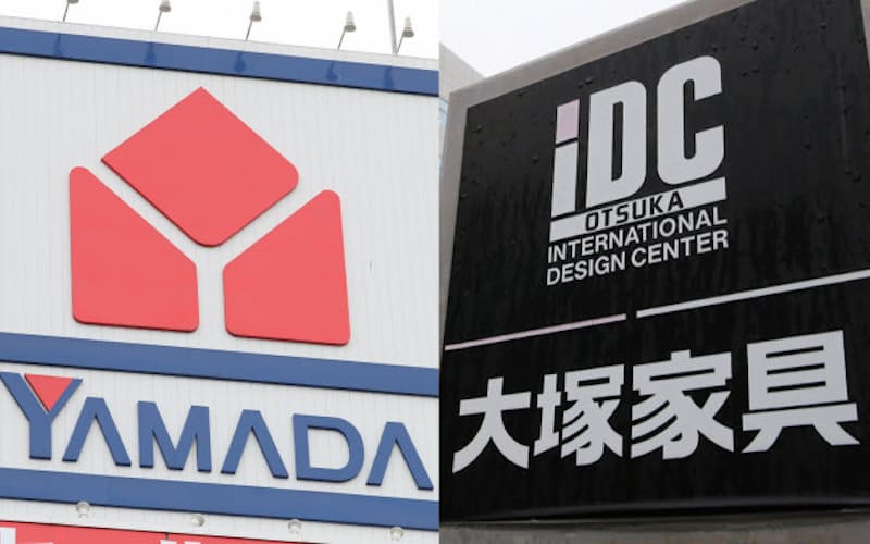 ヤマダ電機と大塚家具は2019年2月に業務提携していた ヤマダ電機と大塚家具は2019年2月に業務提携していた