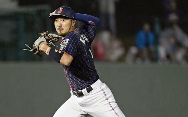 守備力を前面に大リーグにトライしようという菊池の成否が注目される=共同 守備力を前面に大リーグにトライしようという菊池の成否が注目される=共同