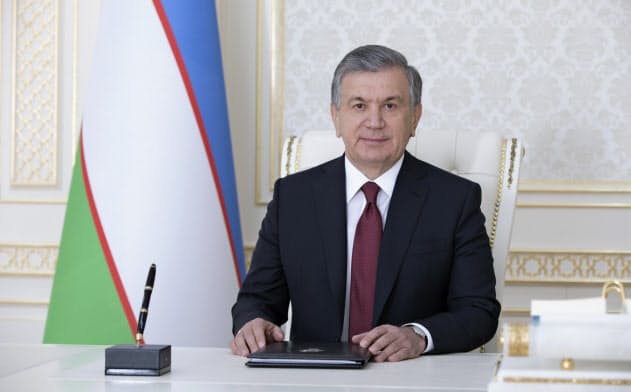 就任後、初めて日本を公式訪問したウズベキスタンのミルジヨエフ大統領(大統領府提供) 就任後、初めて日本を公式訪問したウズベキスタンのミルジヨエフ大統領(大統領府提供)