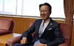 庵頭取は内外での連携強化に意欲を示した 庵頭取は内外での連携強化に意欲を示した