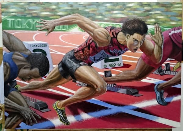 北沢豪賞に輝いた田尻はじめさんの作品「東京2020始動」