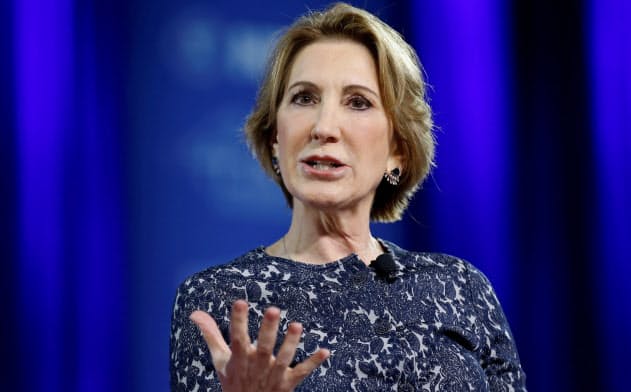 フィオリーナ氏のトランプ大統領に関する言動には矛盾がみられるが、これは同氏に限ったことではない=ロイター フィオリーナ氏のトランプ大統領に関する言動には矛盾がみられるが、これは同氏に限ったことではない=ロイター