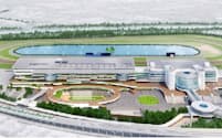 大規模改修工事が行われる京都競馬場の完成予想図（JRA提供）