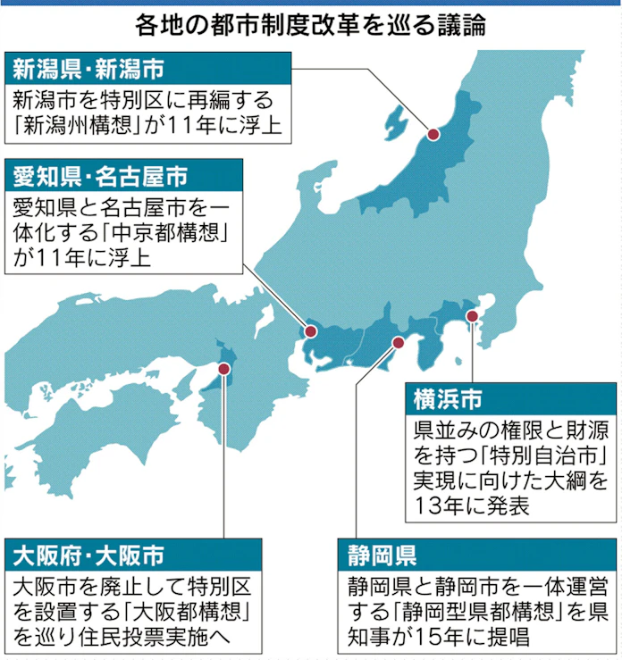 大阪都構想 再び問う 11月にも5年ぶり住民投票 日本経済新聞