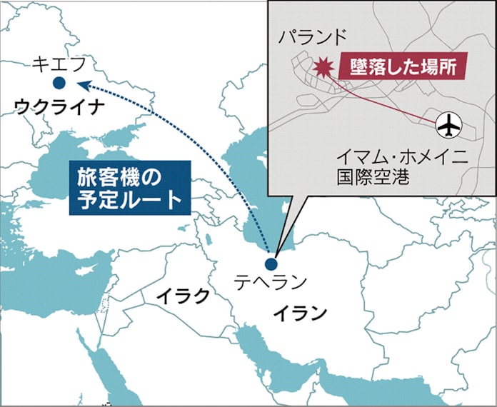 旅客機墜落 イランの 誤射 浮上 偶発衝突リスク露呈 日本経済新聞 旅客機墜落 イランの 誤射 浮上 偶発衝突リスク露呈 日本経済新聞