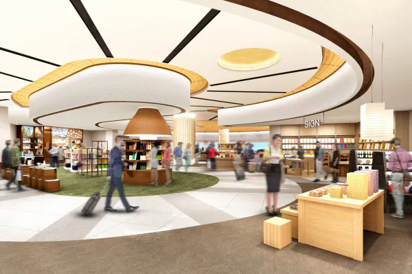 新たに伊丹空港に開業するウオークスルー型の商業エリア=関西エアポート提供