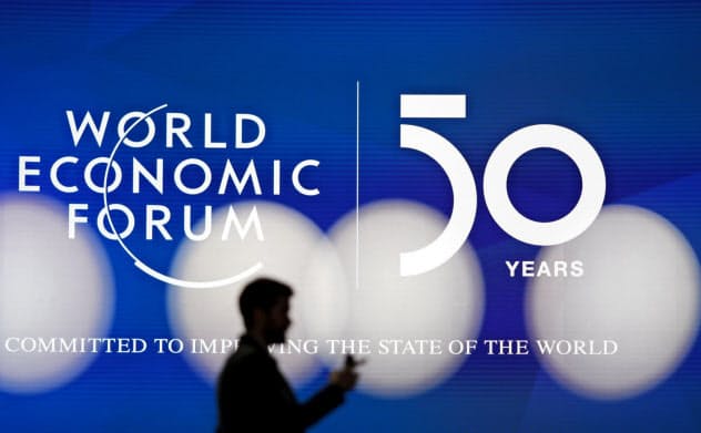 ダボス会議は今年50周年を迎えた=AP ダボス会議は今年50周年を迎えた=AP