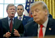 ボルトン氏はトランプ米大統領の側近だった=ロイター ボルトン氏はトランプ米大統領の側近だった=ロイター