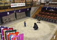 子ども時代の徳勝龍が稽古をした土俵(27日、奈良県葛城市の相撲館「けはや座」) 子ども時代の徳勝龍が稽古をした土俵(27日、奈良県葛城市の相撲館「けはや座」)