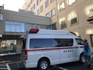 都立駒込病院に新たに1人の帰国邦人が搬送された(29日午後、東京・文京) 都立駒込病院に新たに1人の帰国邦人が搬送された(29日午後、東京・文京)