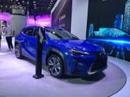 昨年の広州モーターショーでトヨタの高級ブランド「レクサス」が発表した初のEV 昨年の広州モーターショーでトヨタの高級ブランド「レクサス」が発表した初のEV