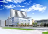 富山駅南側に商業施設とホテルの複合ビルを設ける(写真はイメージ) 富山駅南側に商業施設とホテルの複合ビルを設ける(写真はイメージ)