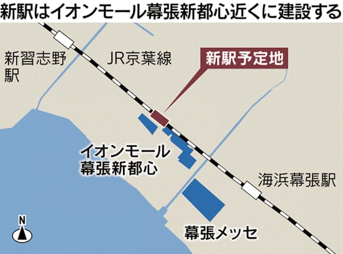 Jr京葉線幕張新駅 開業前倒しへ 工期1年短縮 日本経済新聞
