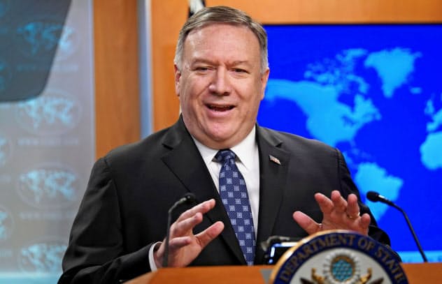 ポンペオ米国務長官はイランのミサイル開発を強く批判してきた=ロイター ポンペオ米国務長官はイランのミサイル開発を強く批判してきた=ロイター