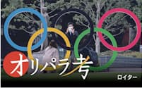 IOCの判断基準は「五輪のブランド価値の維持」にある。写真は日本オリンピックミュージアム外（東京都新宿区）=ロイター
