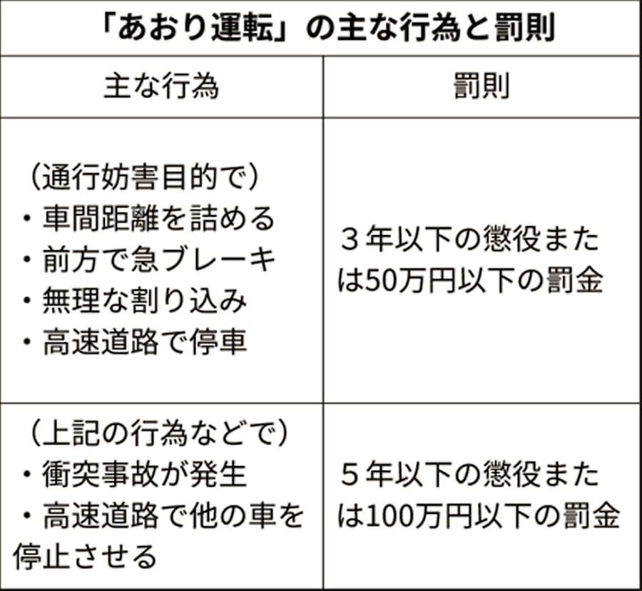 高速道路で停車 懲役5年 あおり運転厳罰化 日本経済新聞