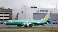 2度の墜落事故を起こした「737MAX」は運航停止が続いている=AP 2度の墜落事故を起こした「737MAX」は運航停止が続いている=AP