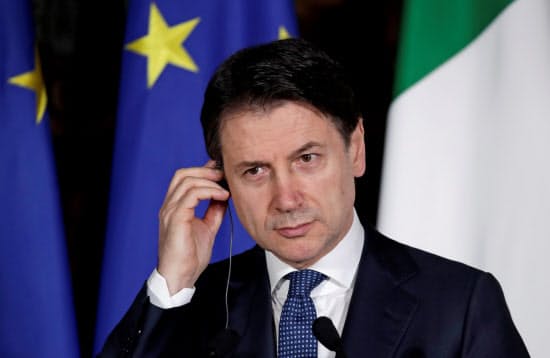 イタリアのコンテ首相=ロイター