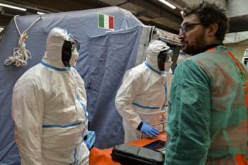 イタリアでは医師不足が深刻化している(北部トリノの病院)=AP