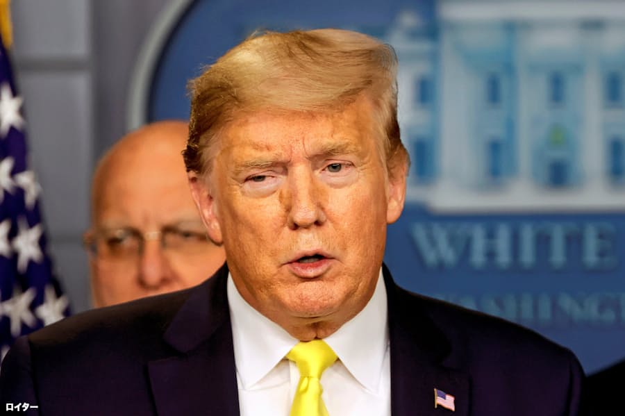 トランプ氏 午前10時からテレビ演説 新型コロナ対応 日本経済新聞